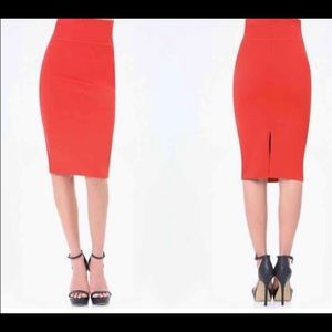 Core midi knit skirt